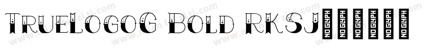 TrueLogoG Bold RKSJ字体转换